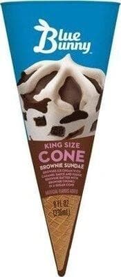 Product Image of King Size Cone Brownie Sundae